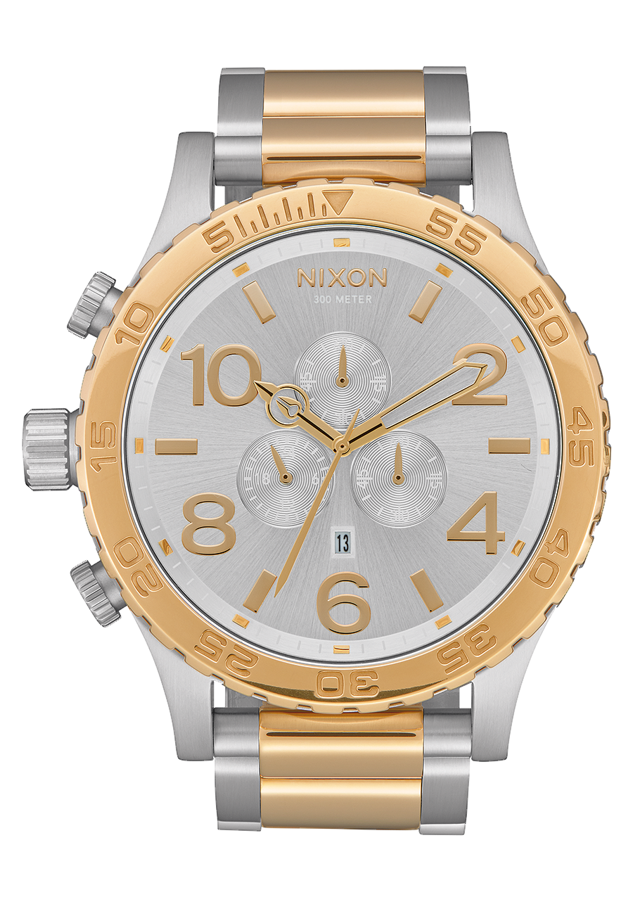 Nixon 51-30 Chrono Silver / Gold