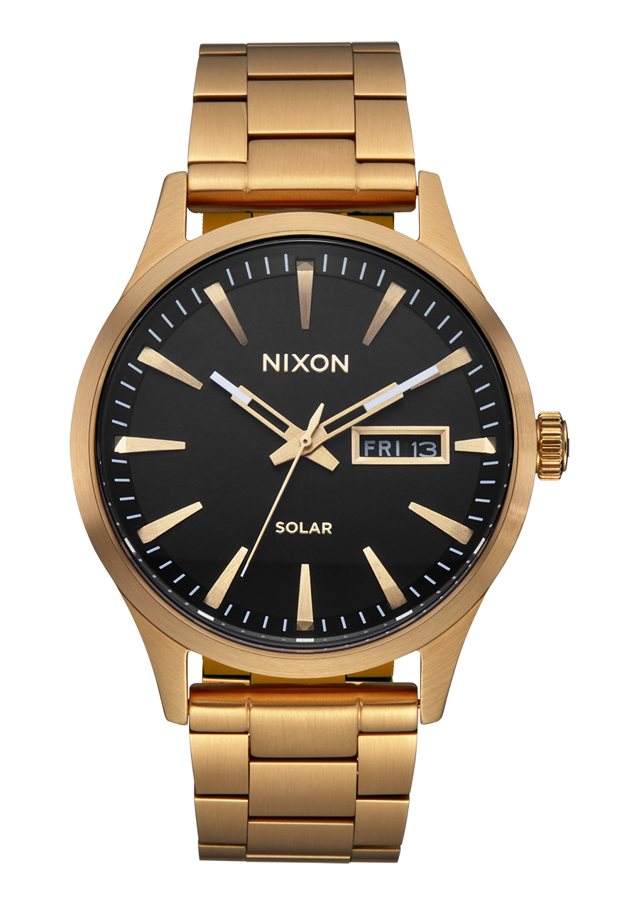 NIXON Sentry Solar Stainless Steel - All Gold / Black