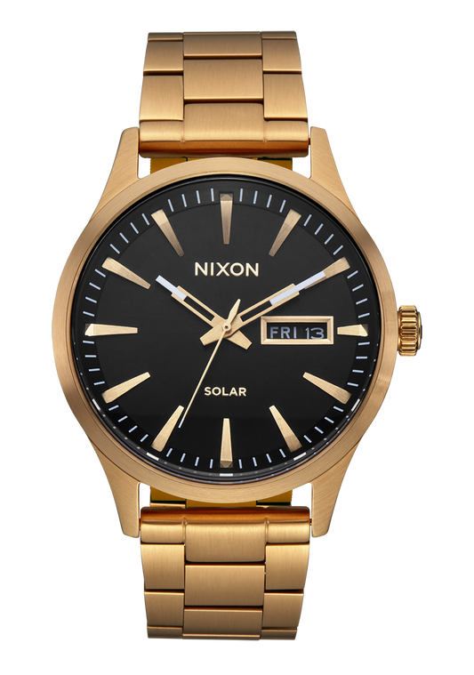 NIXON Sentry Solar Stainless Steel - All Gold / Black