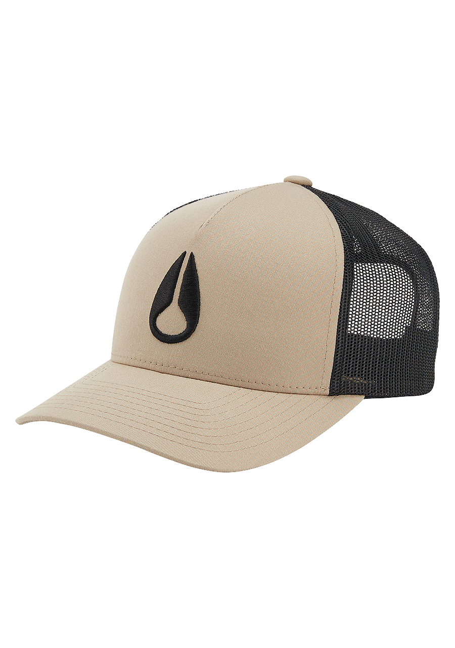 Nixon Iconed Trucker Hat Khaki / Black