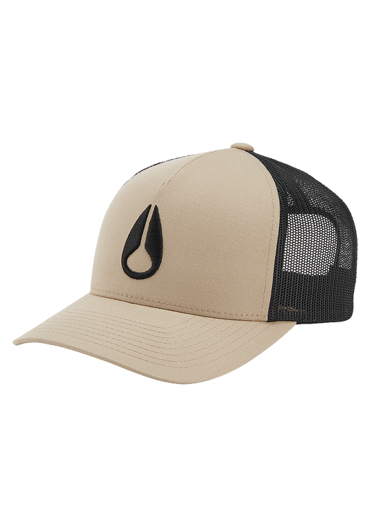 Nixon Iconed Trucker Hat Khaki / Black
