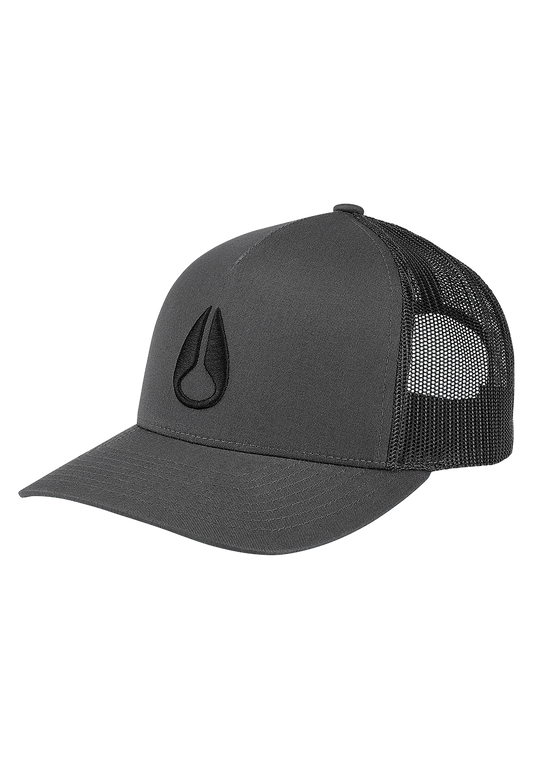 Nixon Iconed Trucker Hat Charcoal / Black