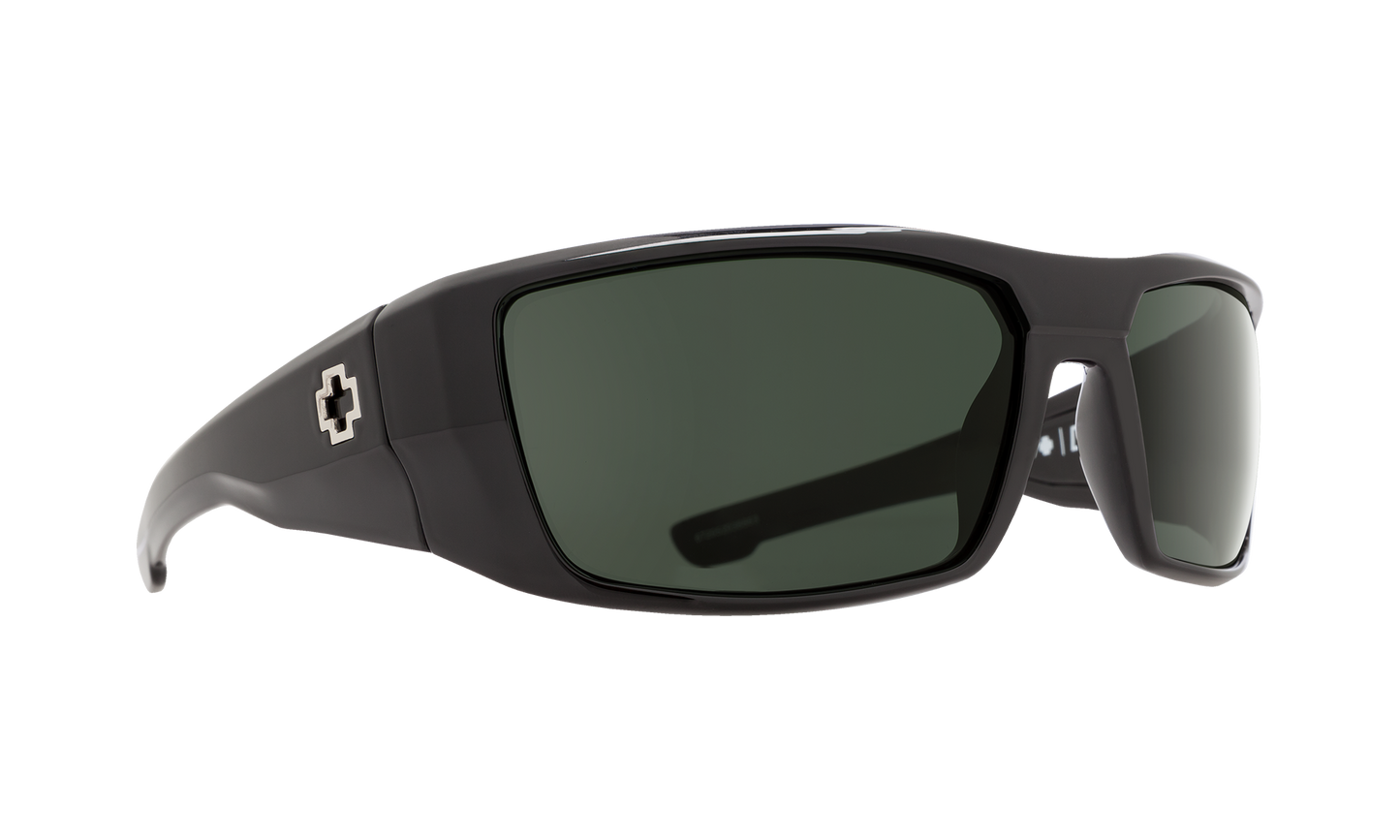 SPY DIRK SOFT MATTE BLACK - HAPPY GRAY GREEN POLAR