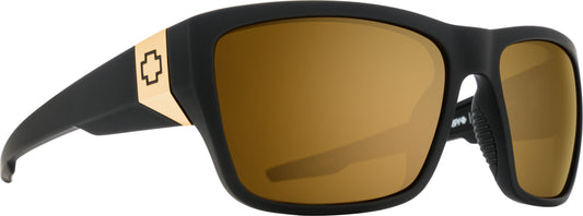SPY Dirty MO 2 25 ANNIV MATTE BLACK GOLD-HAPPY BRONZE WITH GOLD SPECTRA MIRROR