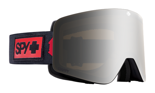 SPY Marauder Night Rider Matte Black Happy Bronze with Silver Spectra Mirror Clear