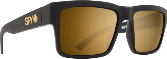 SPY MONTANA SOFT MATTE BLACK - HAPPY BRONZE WITH GOLD SPECTRA MIRROR