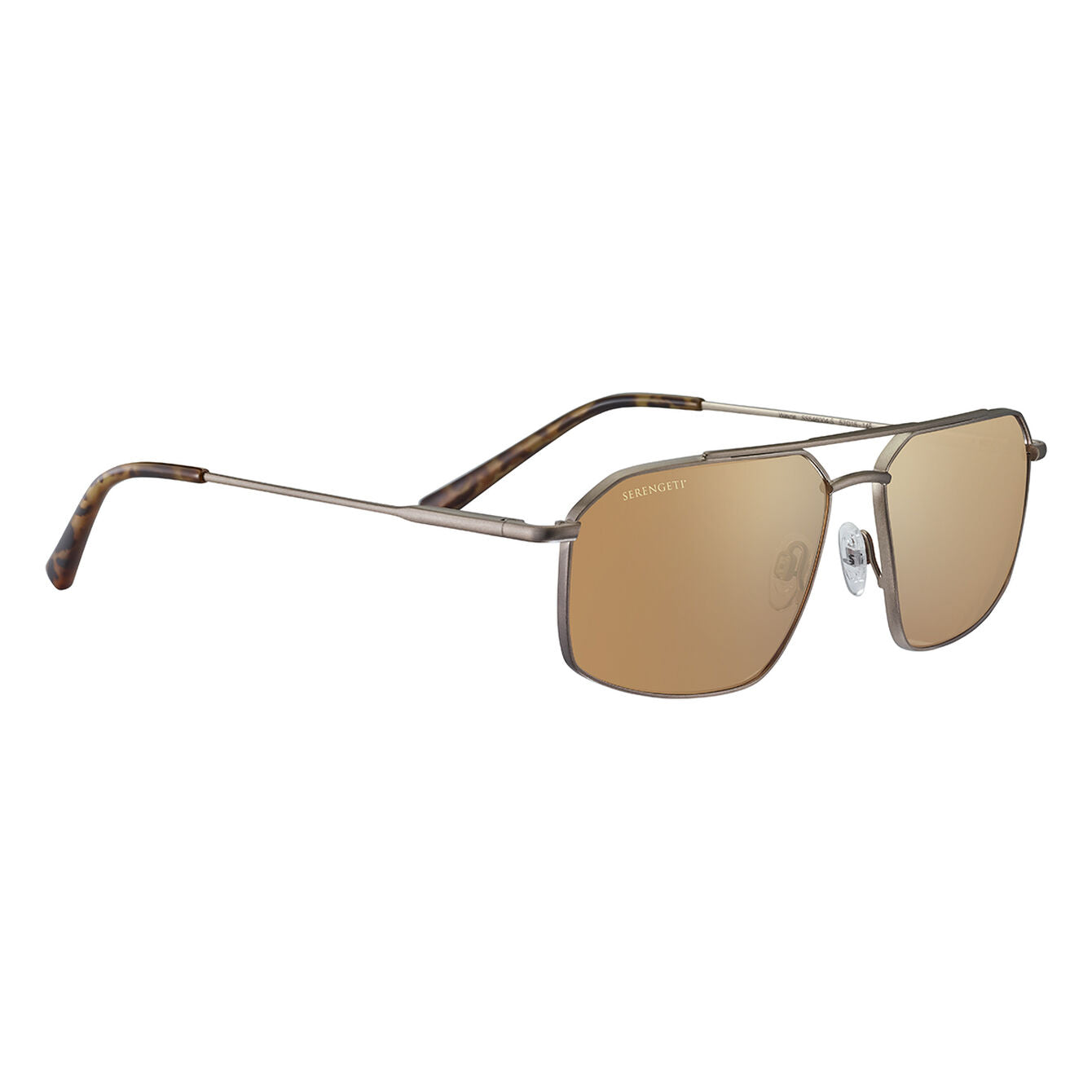 SERENGETI Wayne Brushed Bronze, Mineral Polarized Drivers Gold Lens